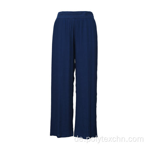 Culottes-Hose mit weitem Bein und langer Hose